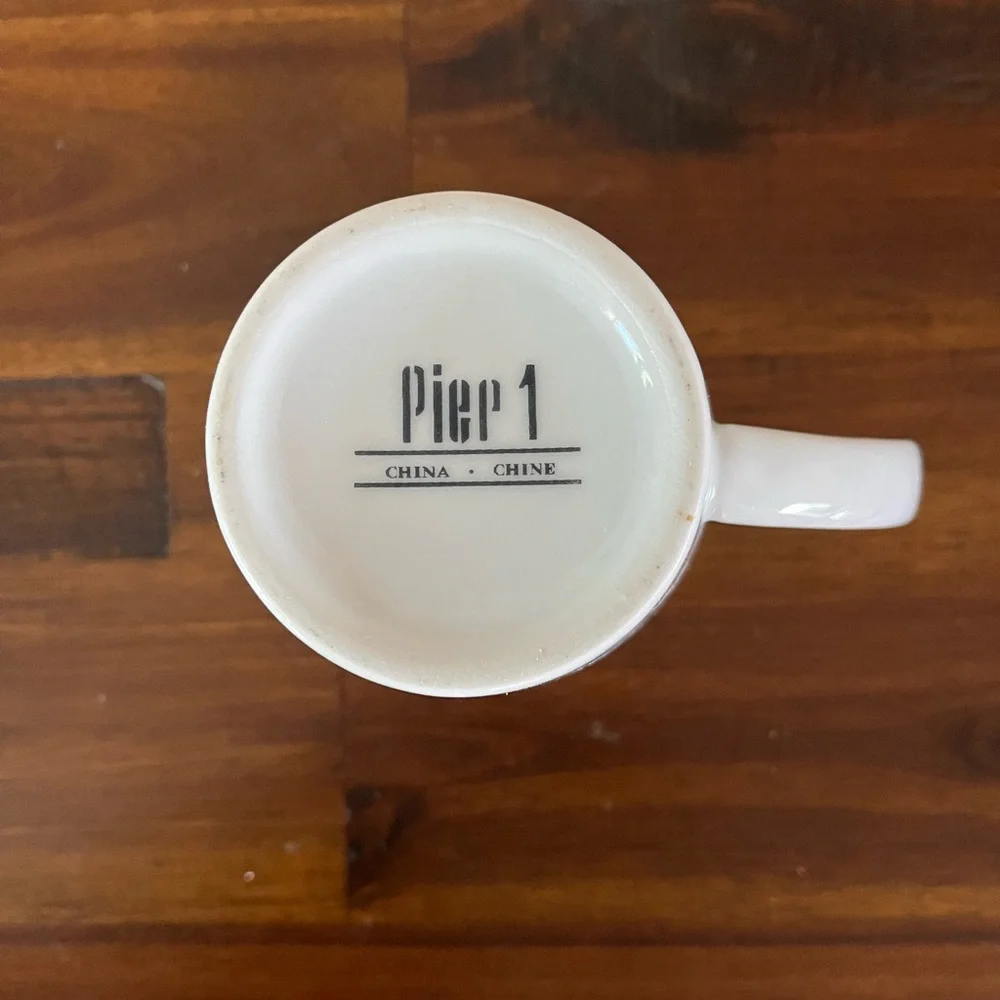 Pier 1 China Snowman Mug